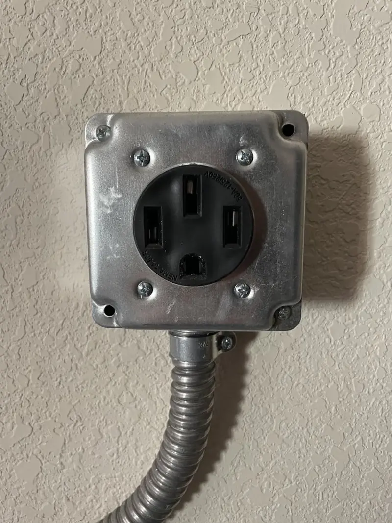 NEMA 14-50 outlet installed for Smart Home Electrical in Stone Ridge